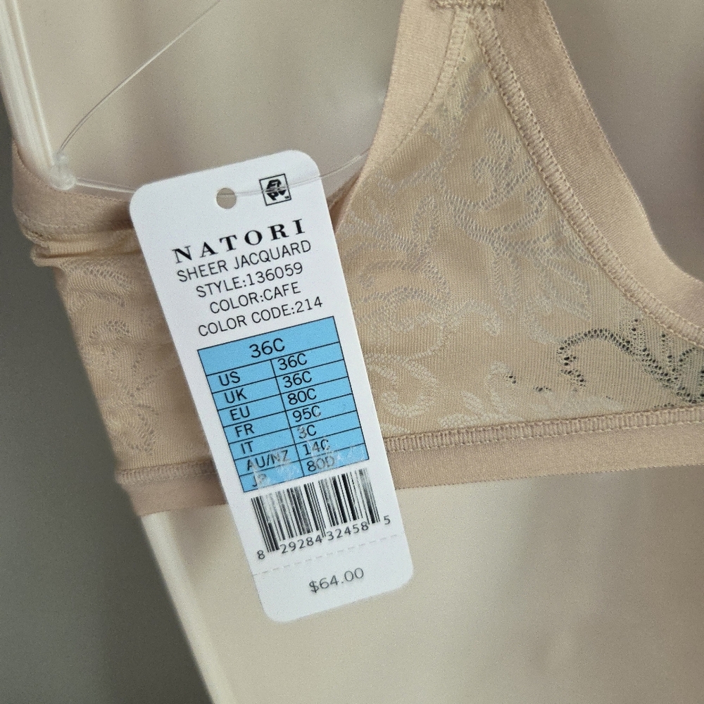 Natori Sheer Jaquard Underwire Bra - Picture 3 of 4